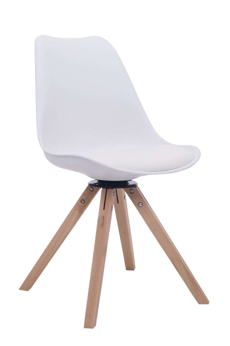 Besucherstuhl Troyes Drehbar Kunstleder Square | homemem39