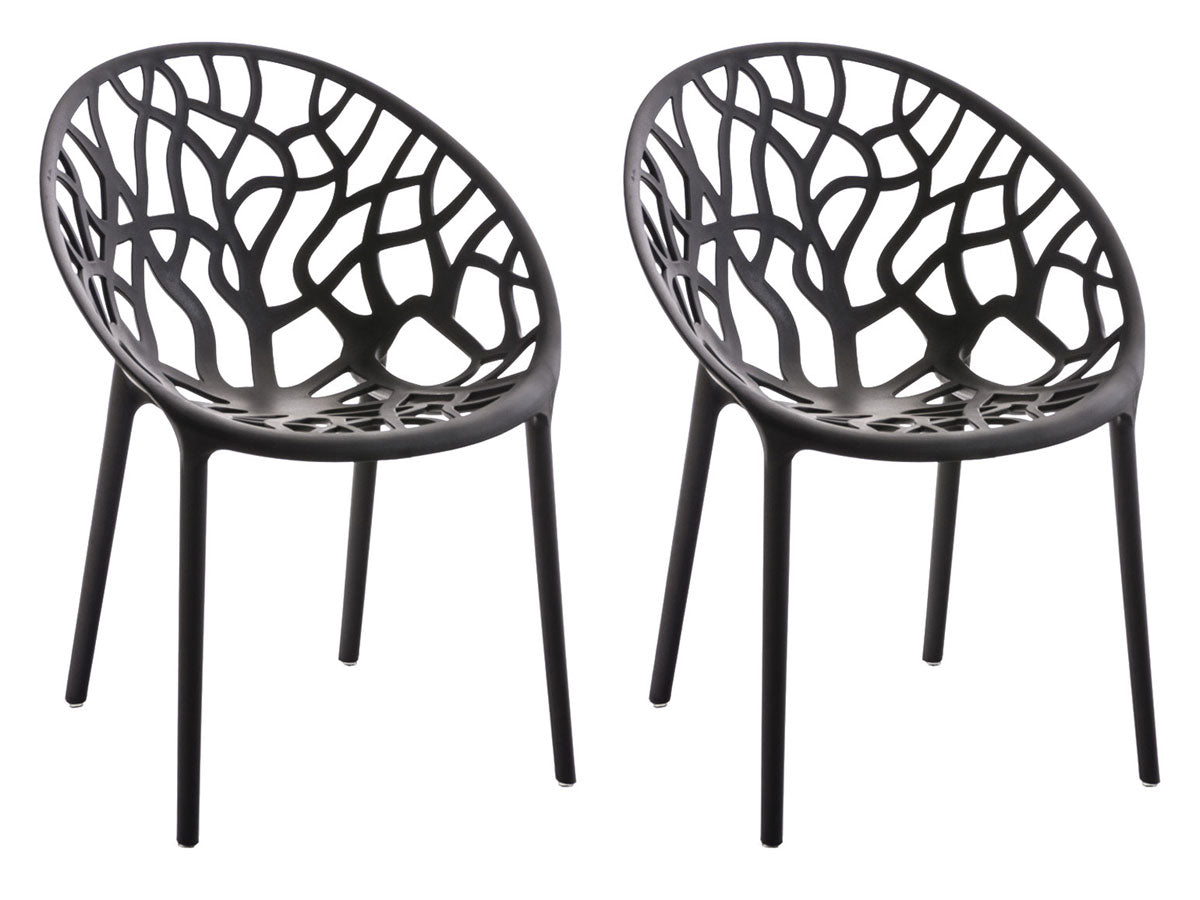 2er Set Stapelbare Gartenstühle Hope