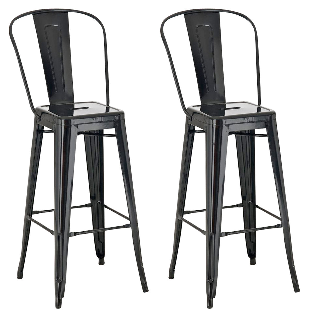 2er Set Barhocker Aiden Metall | homemem39