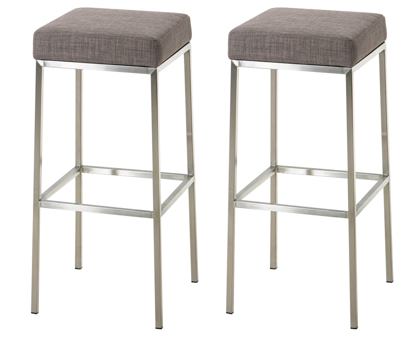 2er Set Barhocker Montreal Stoffbezug