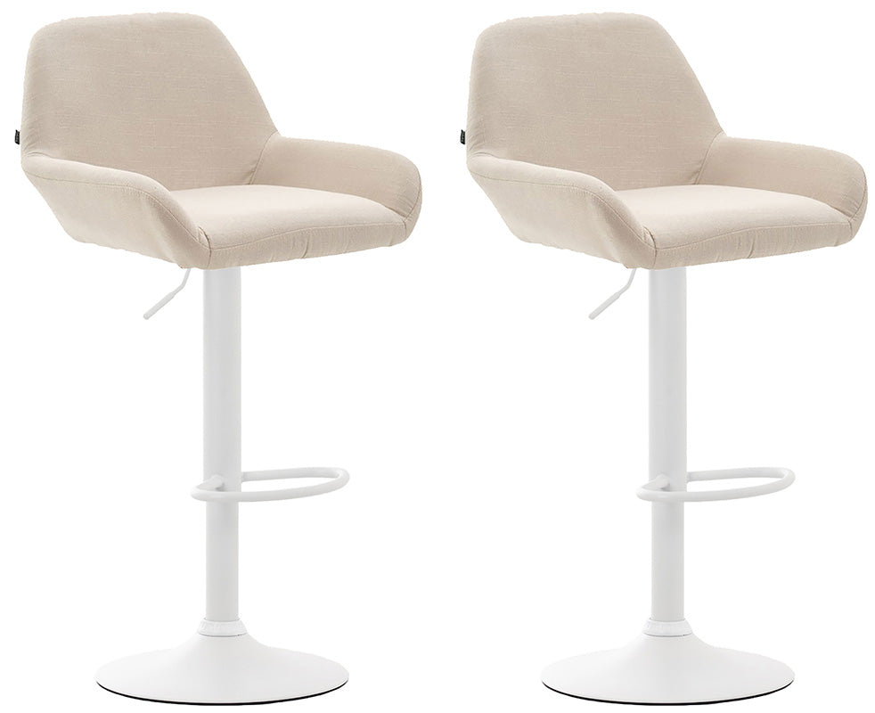 2er Set Barhocker Braga Stoff | homemem39