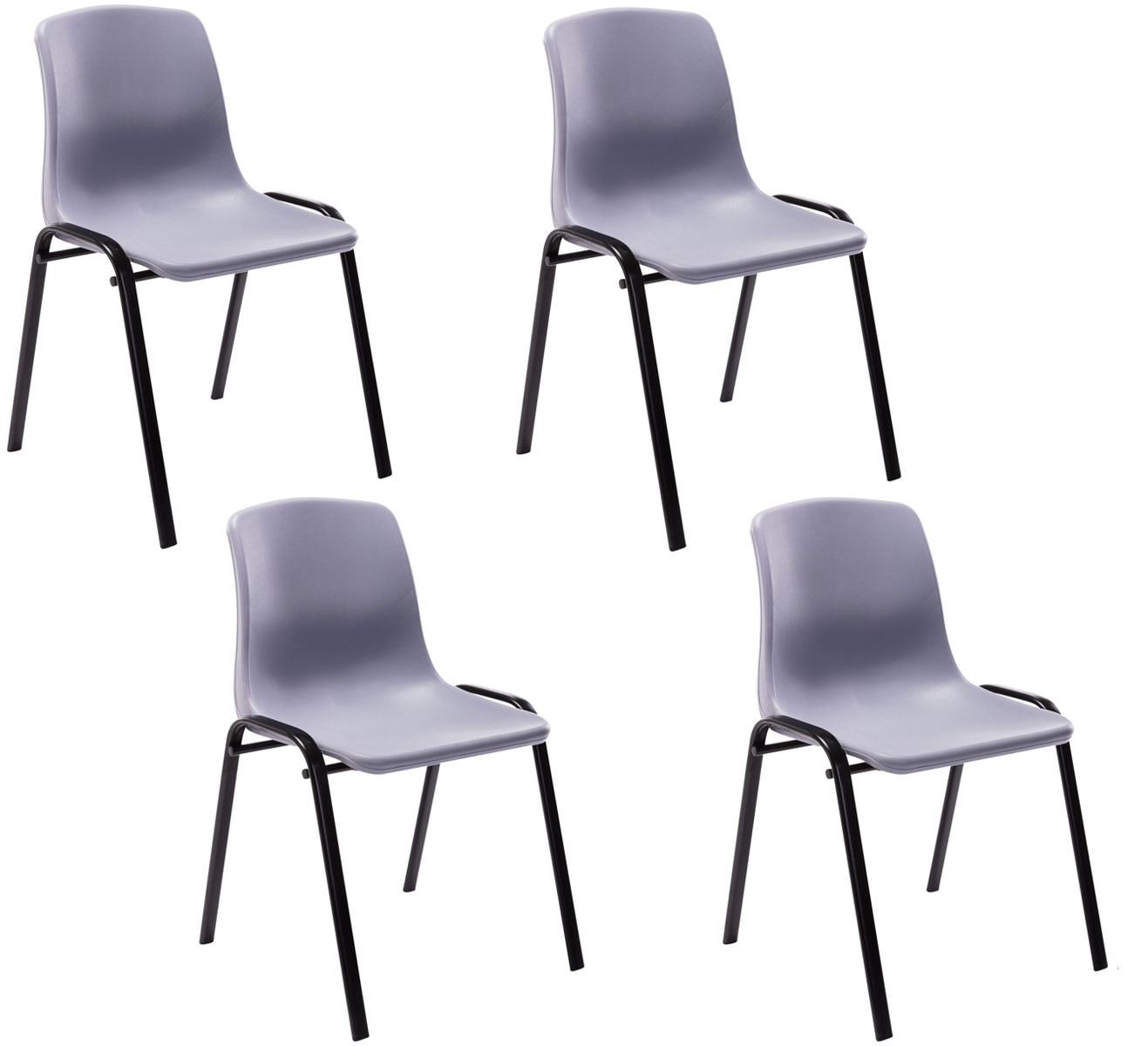 4er Set Stapelstuhl Nowra Kunststoff | homemem39