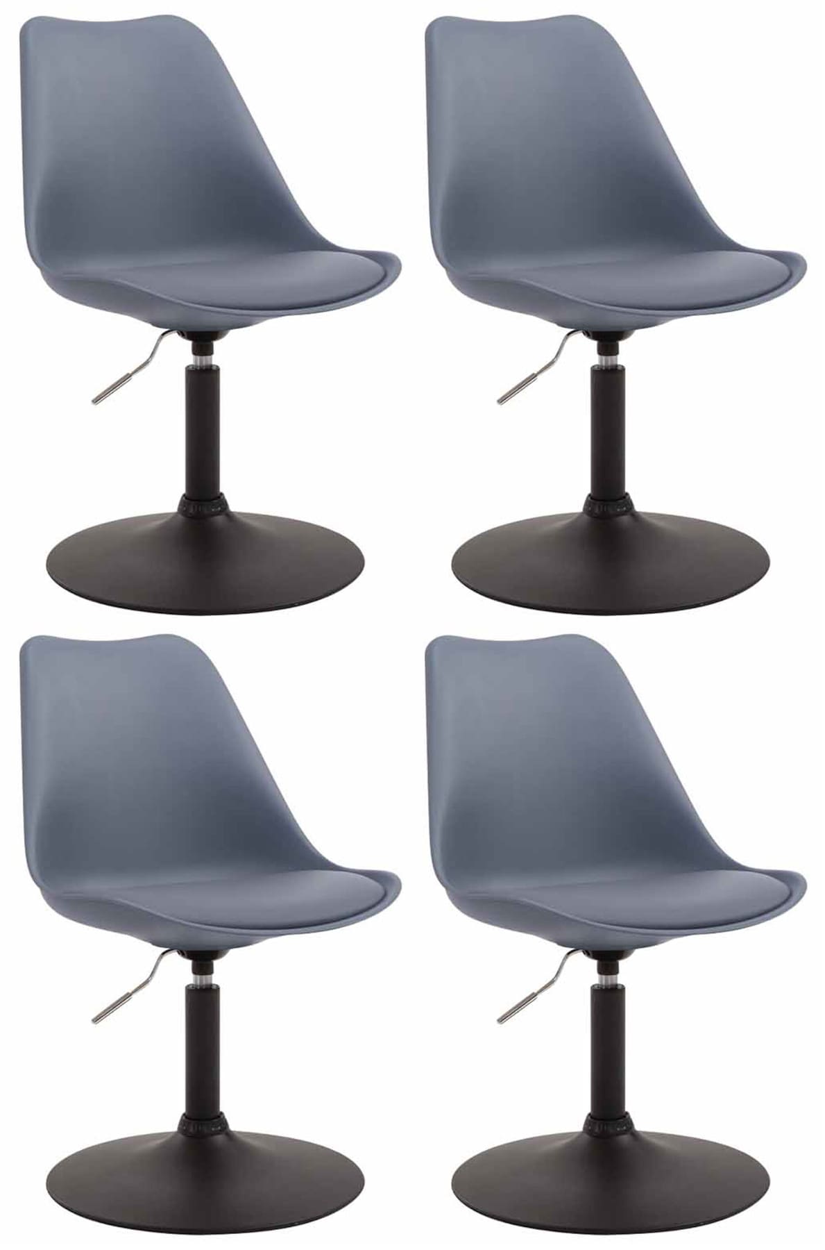 4er Set Esszimmerstühle Maverick Kunststoff | homemem39