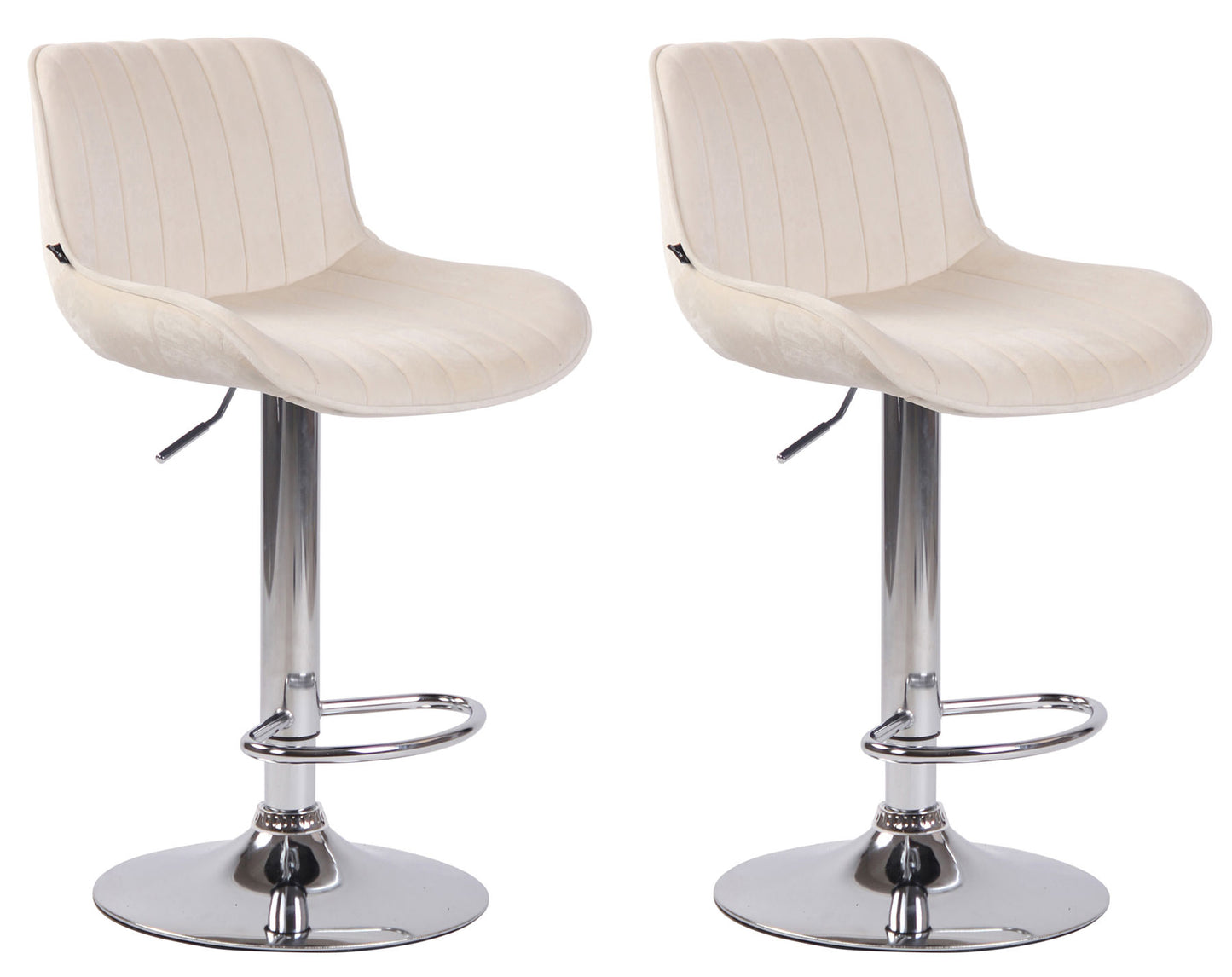 2er Set Barhocker Lentini Samt