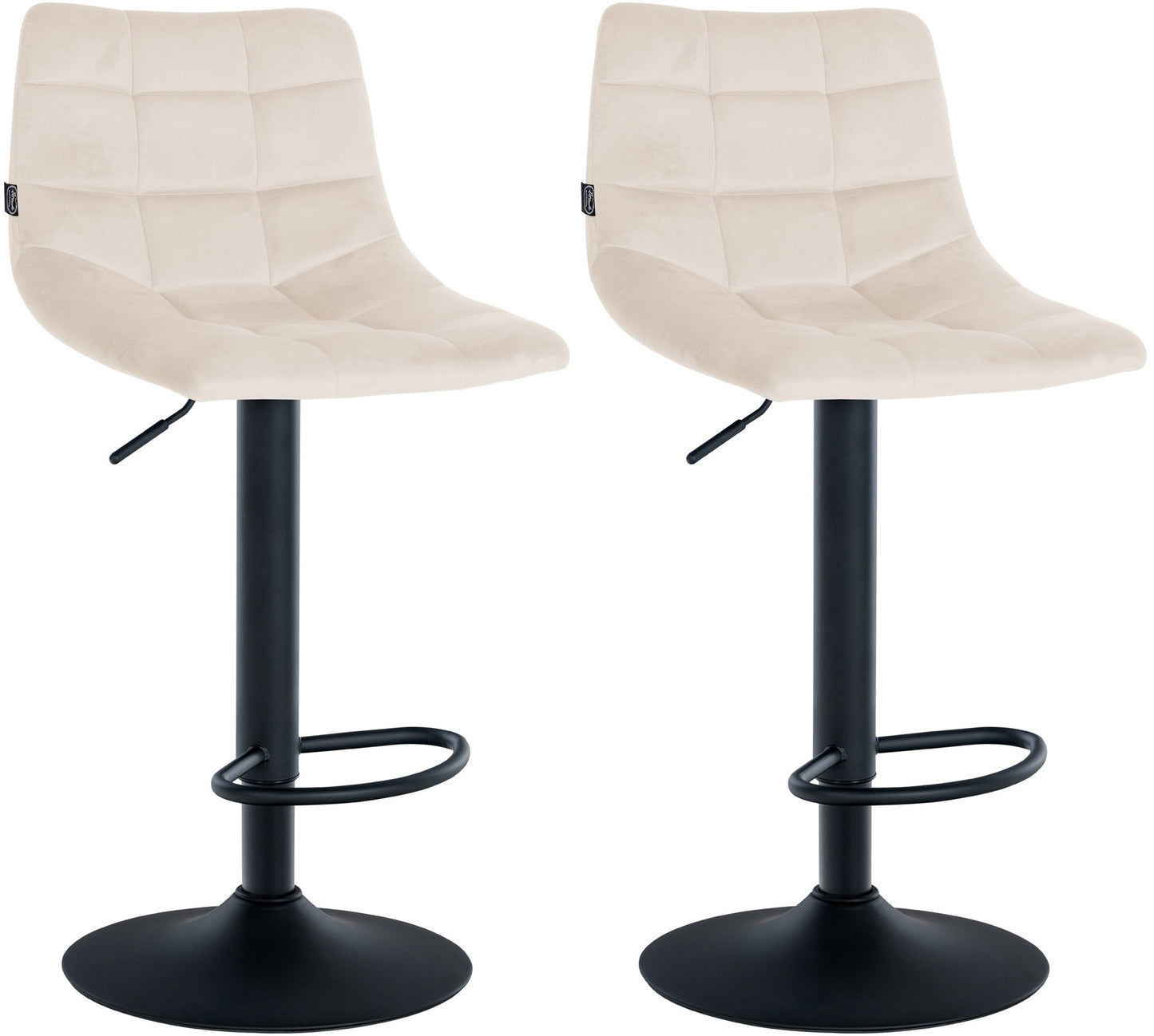 2er Set Barhocker Jerry Samt