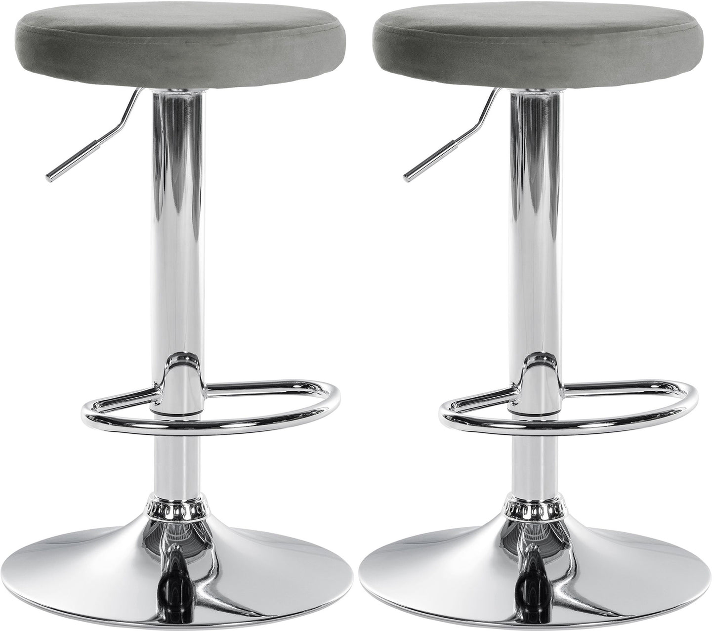 2er Set Barhocker Ponte Samt