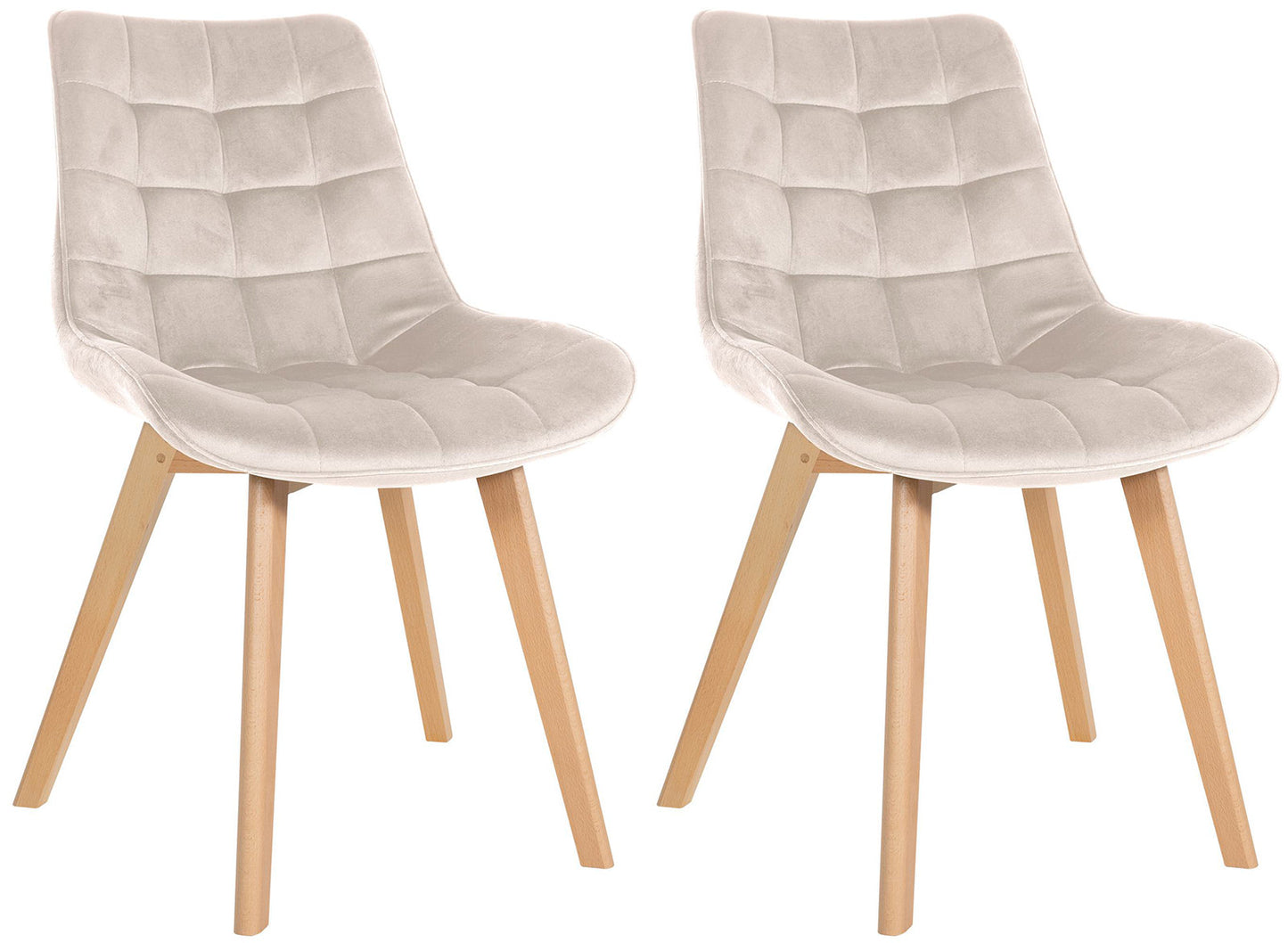 2er Set Stühle Brook Samt - homemem39
