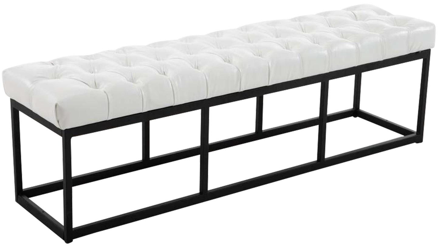 Sitzbank Amun Kunstleder Schwarz - homemem39