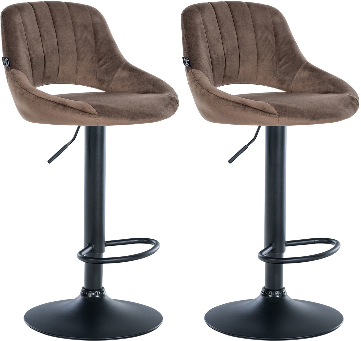 2er Set Barhocker Milet Samt