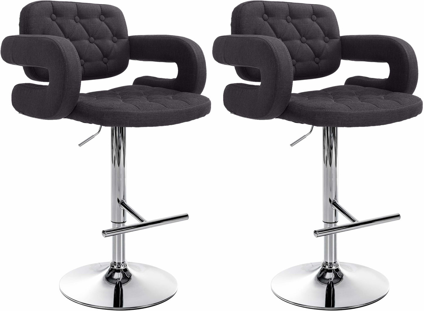 2er Set Barhocker Dublin Stoff | homemem39