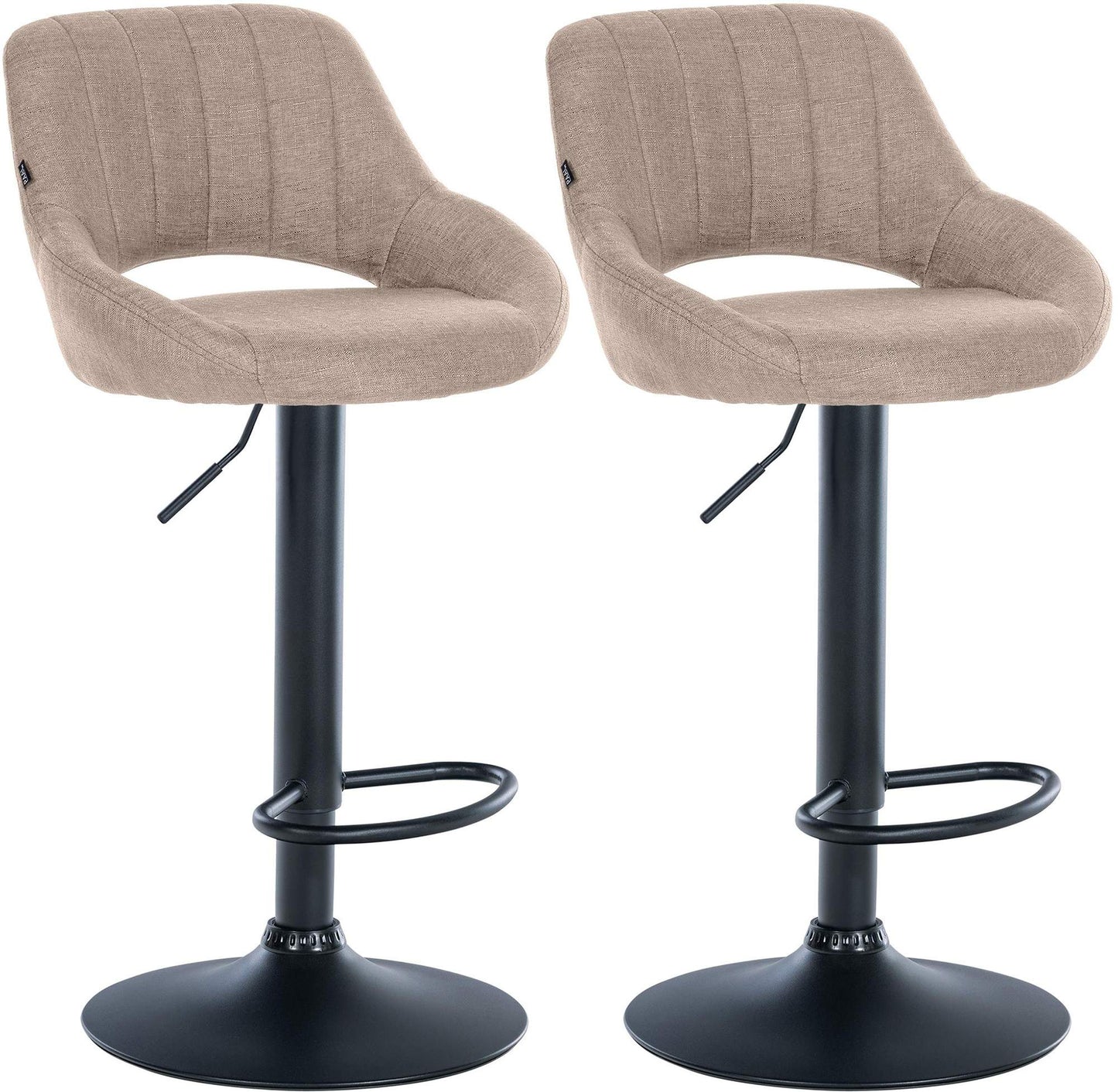2er Set Barhocker Milet Stoff