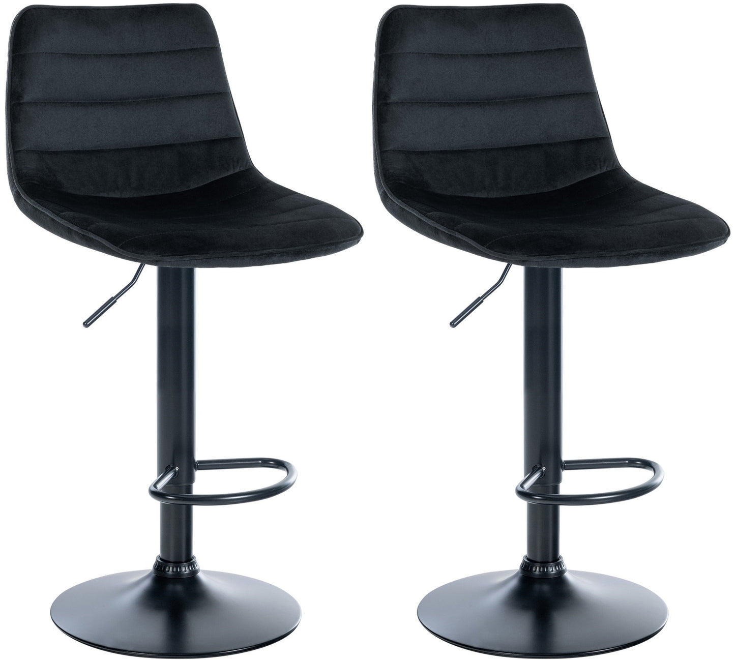 Barhocker Lex Samt 2er Set - homemem39