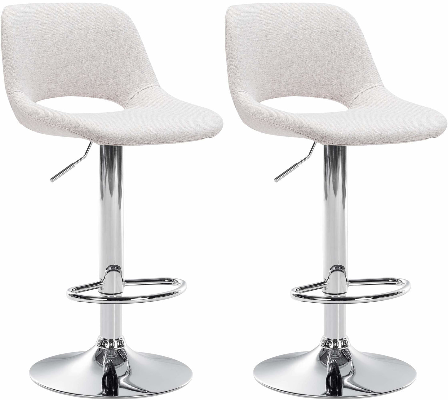 2er Set Barhocker Camden Stoff