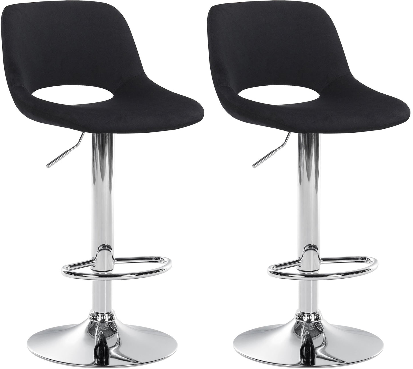 2er Set Barhocker Camden Samt