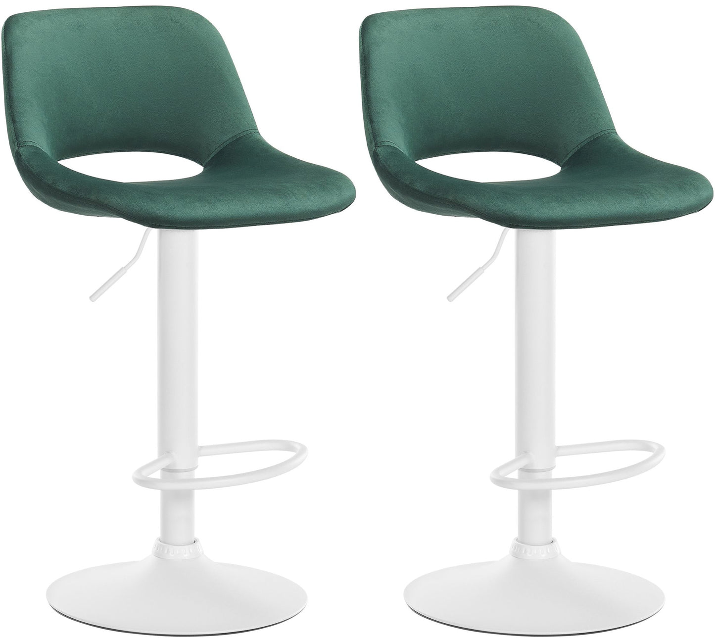 2er Set Barhocker Camden Samt