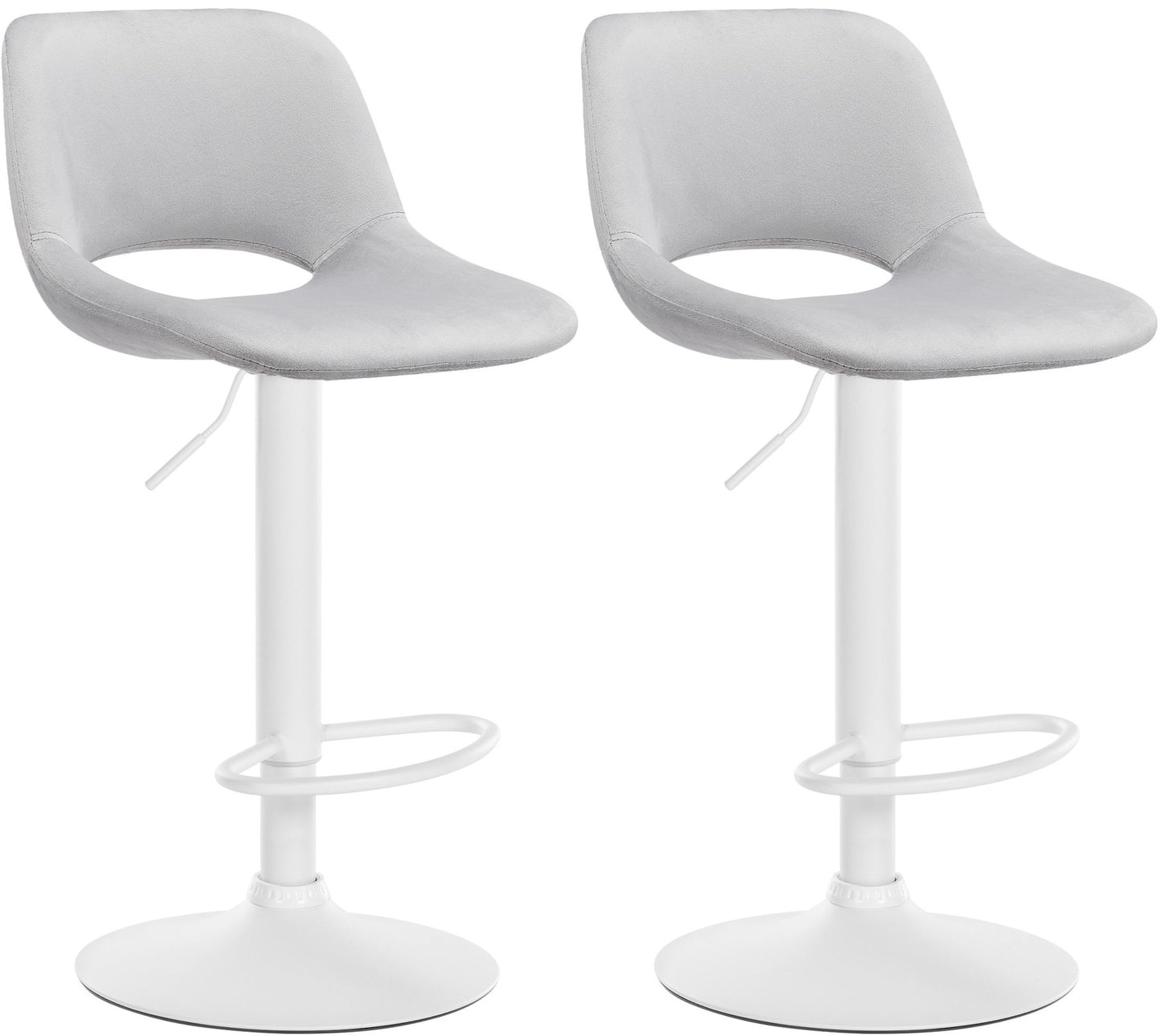 2er Set Barhocker Camden Samt