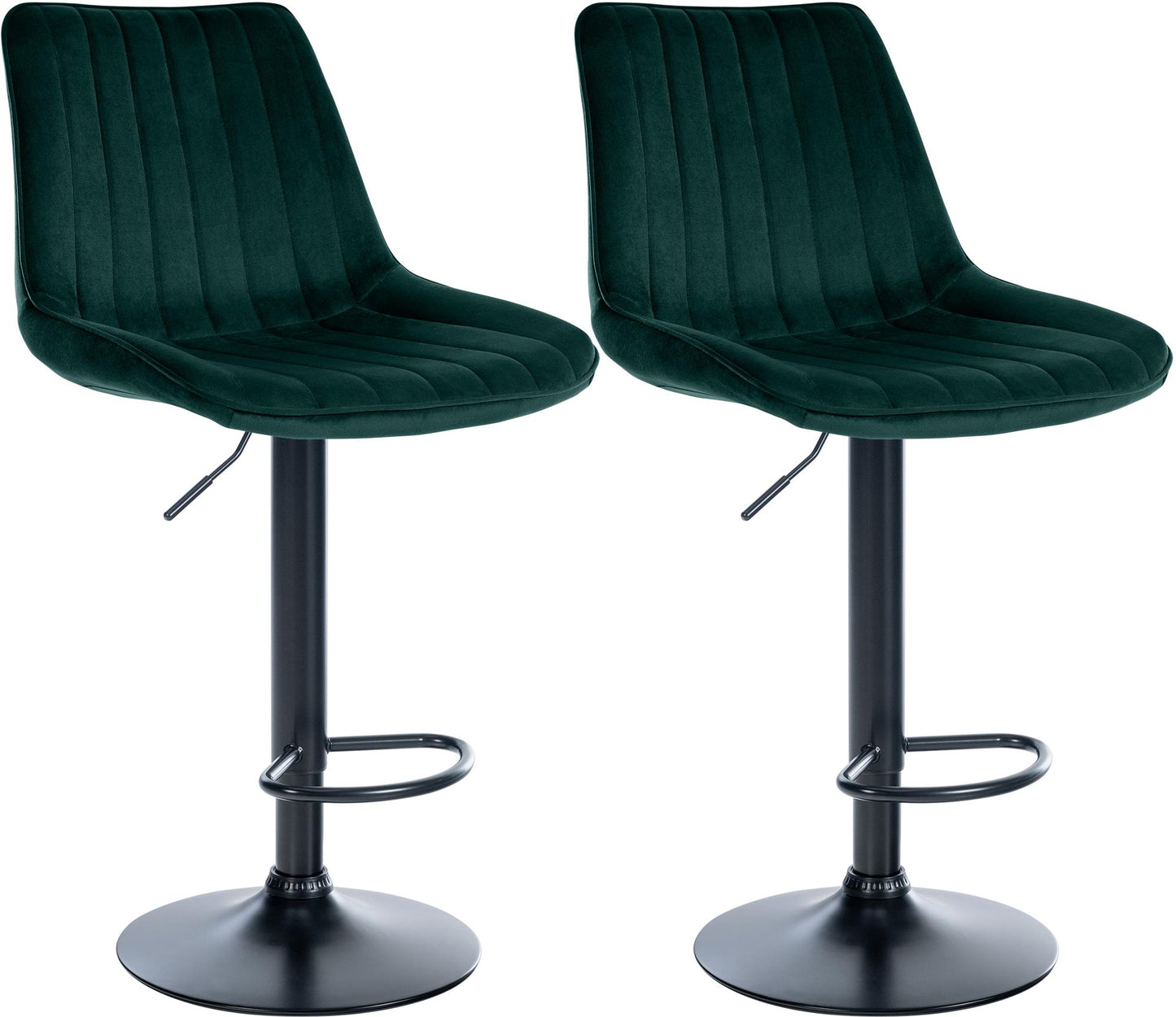 2er Set Barhocker Toni Samt - homemem39