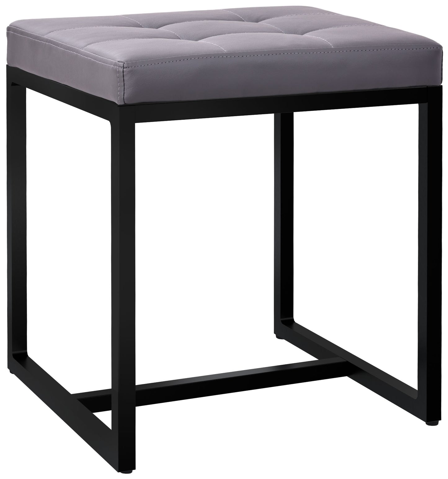 Sitzhocker Barci mit schwarzem Gestell
