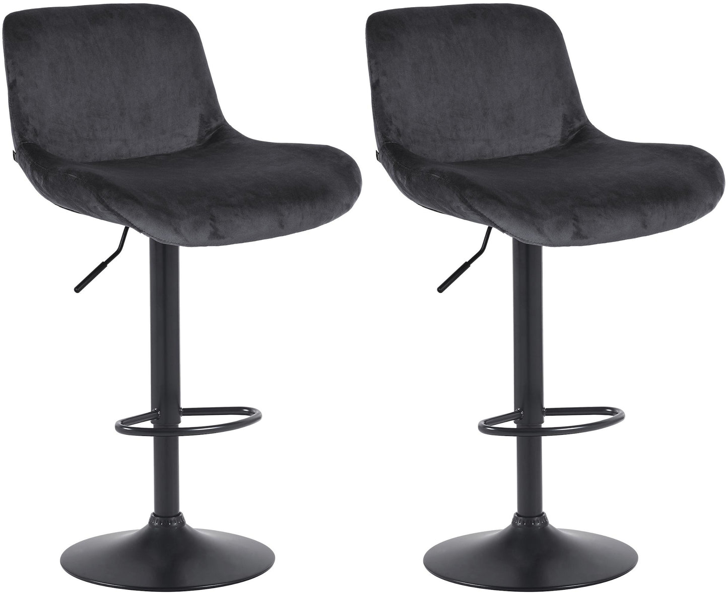 2er Set Barhocker Solon Schwarz