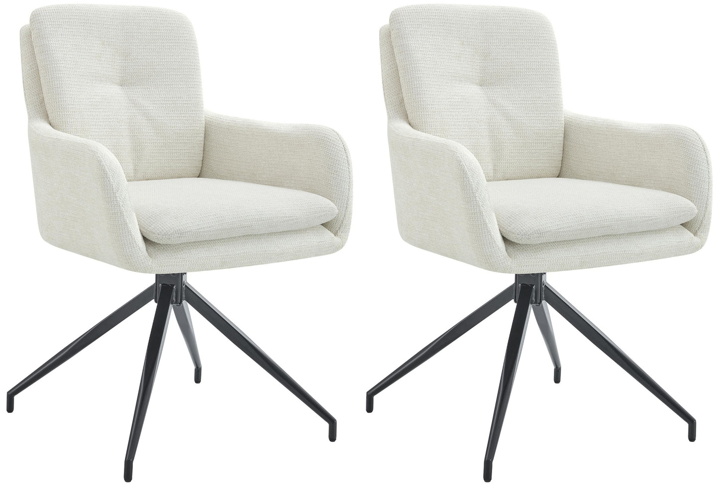 2er Set Esszimmerstuhl Pickett Stoff