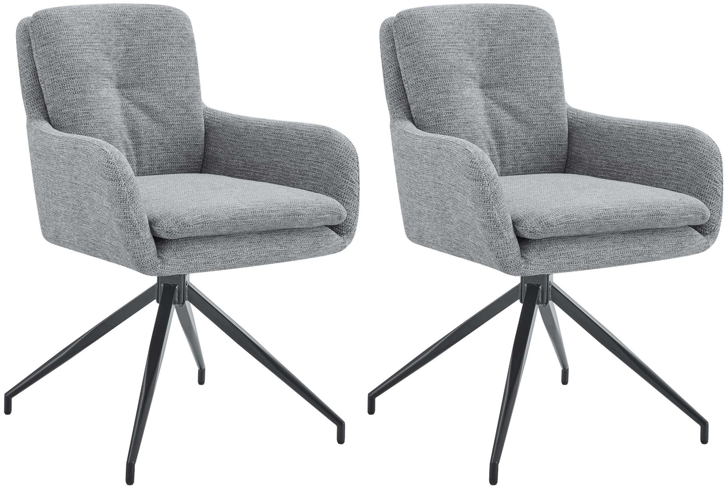 2er Set Esszimmerstuhl Pickett Stoff