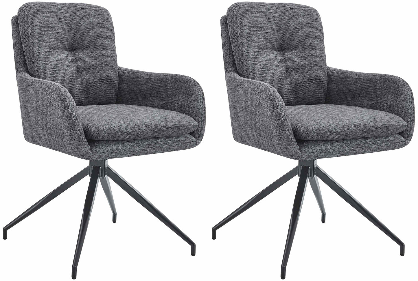 2er Set Esszimmerstuhl Pickett Stoff