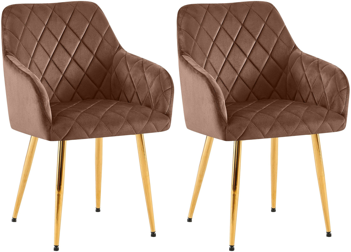 2er Set Esszimmerstühle Monett Samt