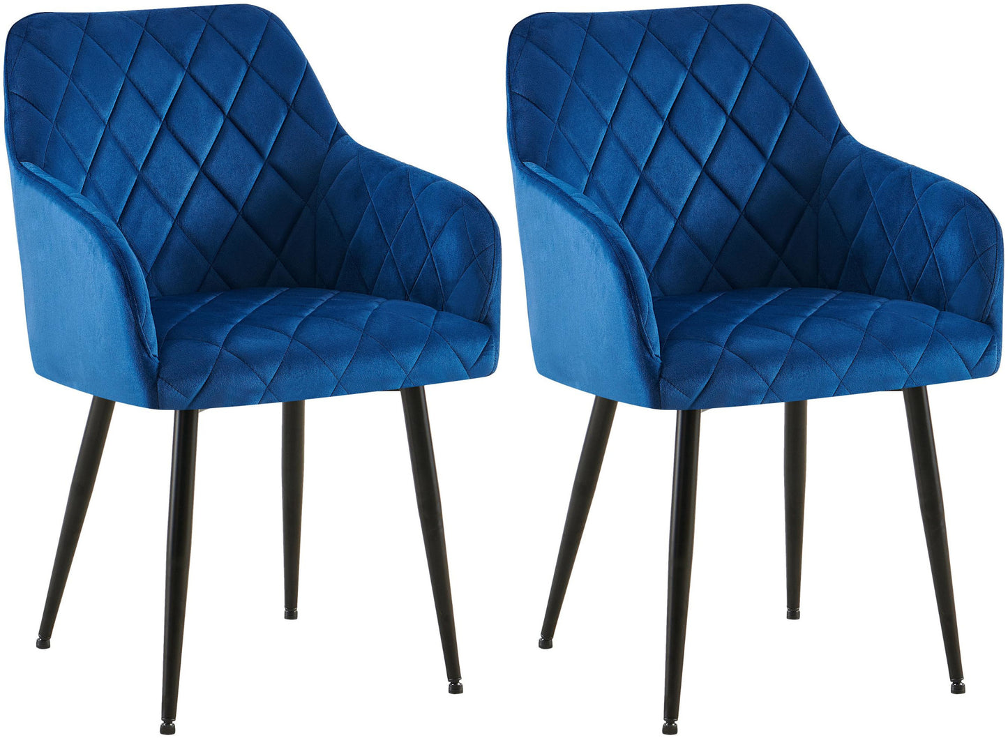 2er Set Esszimmerstühle Monett Samt