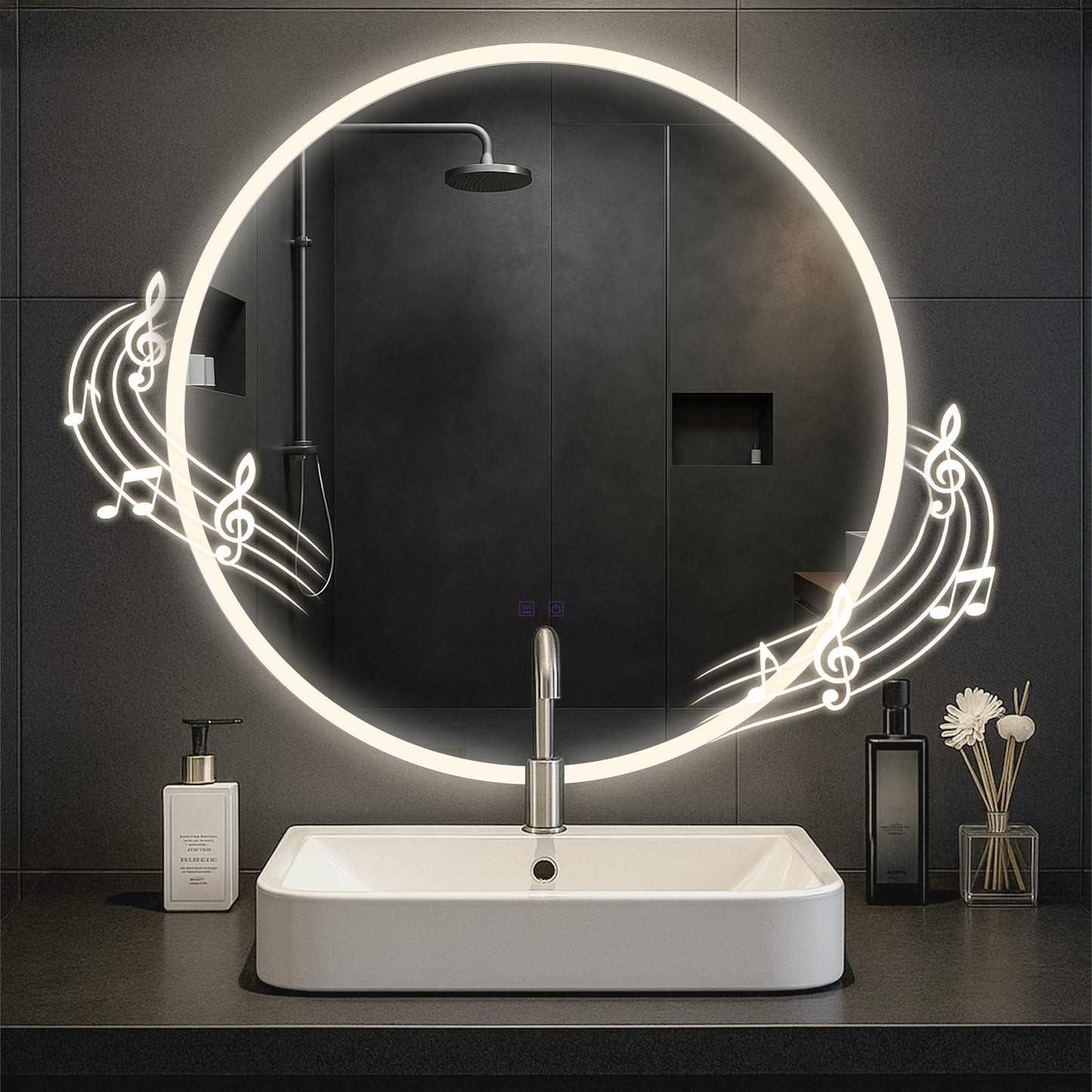 Badspiegel Laconia mit Bluetooth