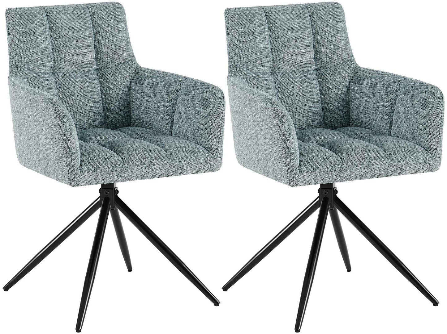 2er Set Esszimmerstuhl Jonah Stoff
