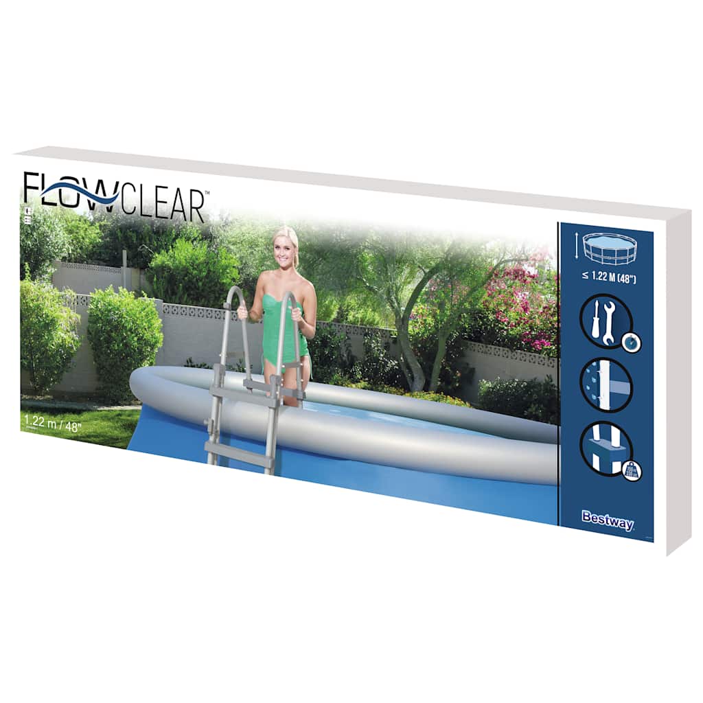 Scaletta per Piscina Flowclear a 4 Gradini 122 cm