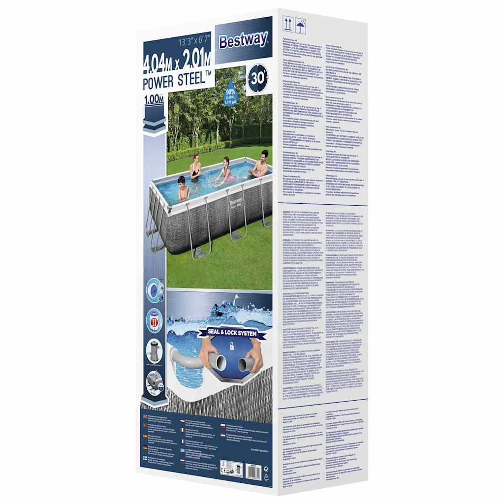 Set Piscina Power Steel 404x201x100 cm