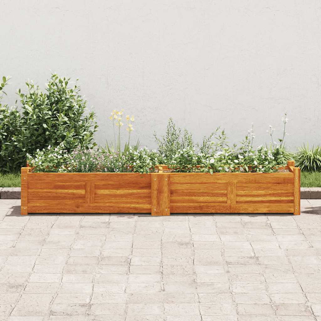 Letto Rialzato da Giardino in Legno di Acacia 150x30x25 cm - homemem39