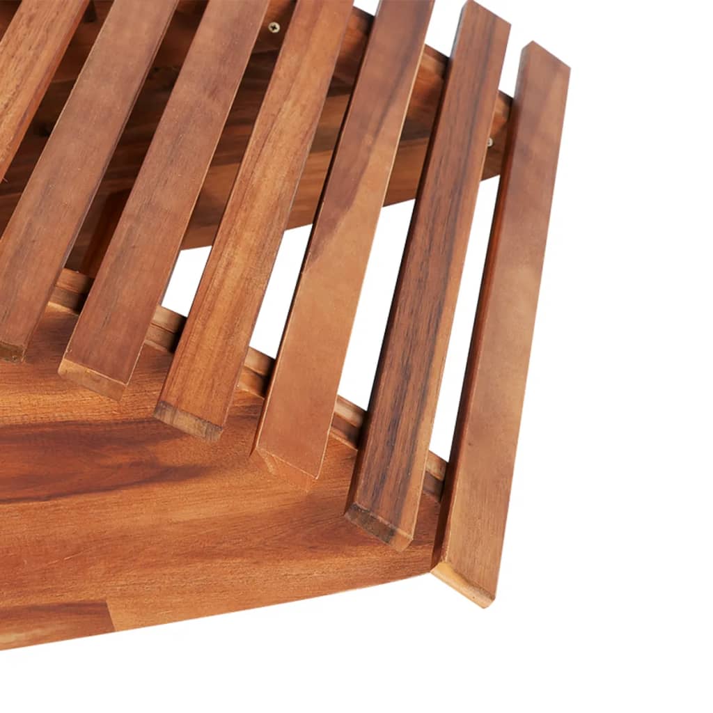 Lettino Prendisole a Dondolo in Legno di Acacia - homemem39