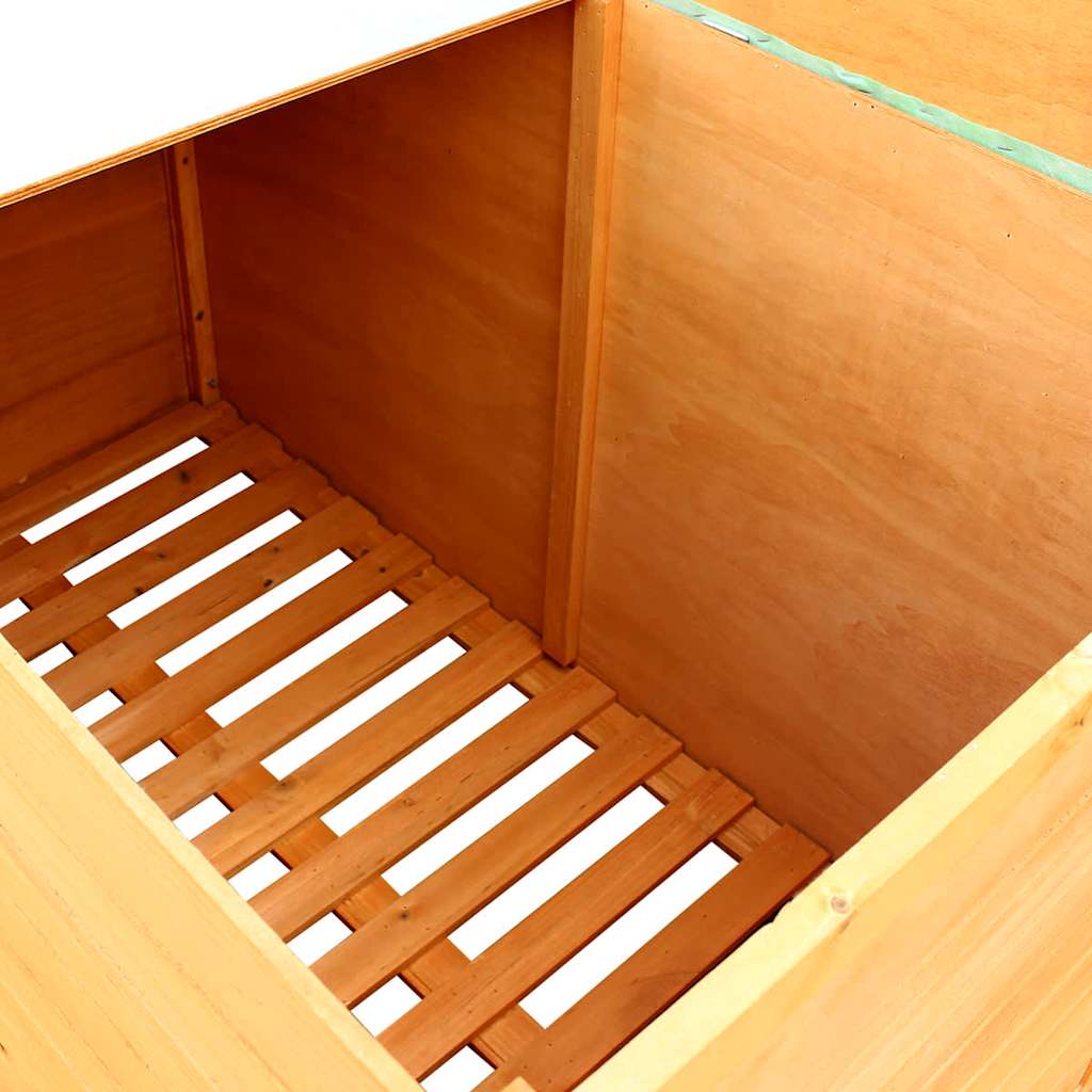Baule da Giardino 126x72x72 cm in Legno - homemem39