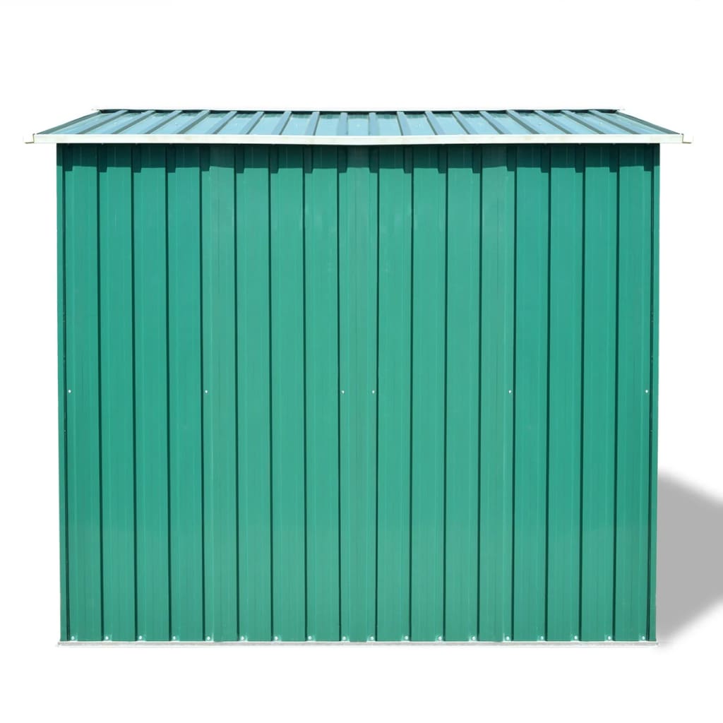 Capanno per Attrezzi in Metallo Verde 257x205x178 cm - homemem39