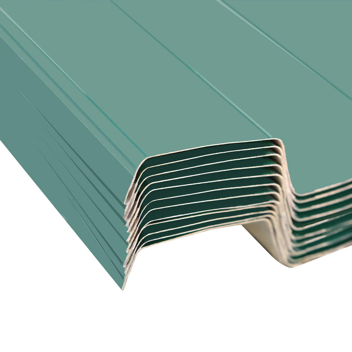 Pannello per tetto 12 pz Verde 129 x 45 cm Acciaio zincato - homemem39