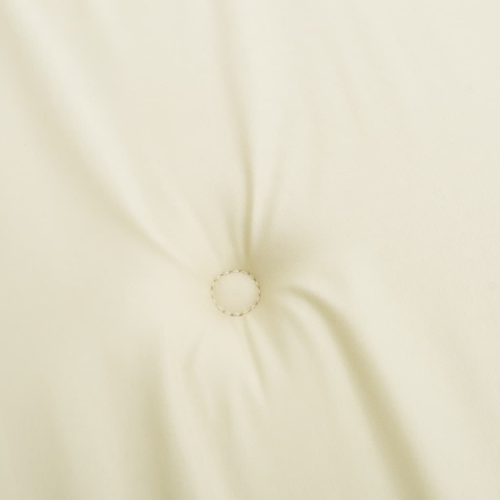 Cuscini per Sedie 2 pz Crema 120x50x3 cm in Tessuto - homemem39