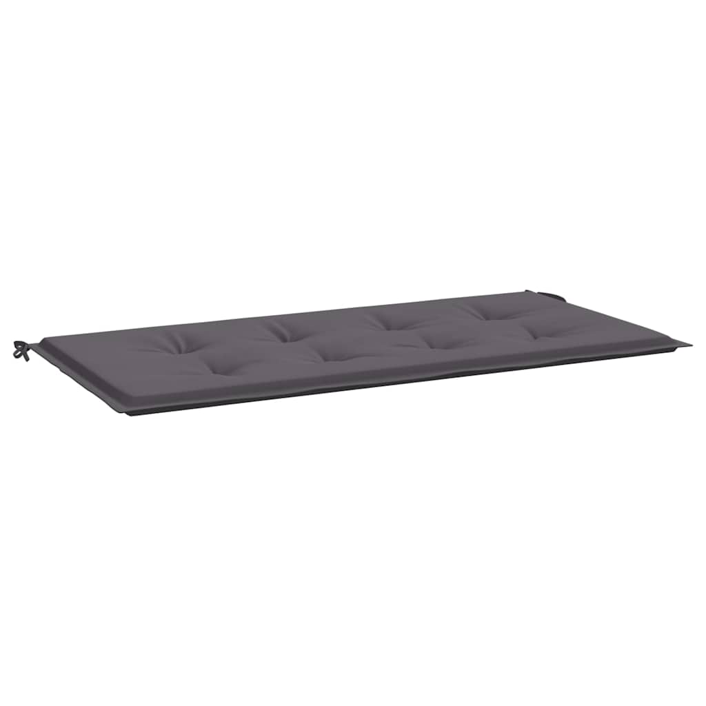 Cuscino per Panca Antracite 120x50x4 cm in Tessuto Oxford - homemem39