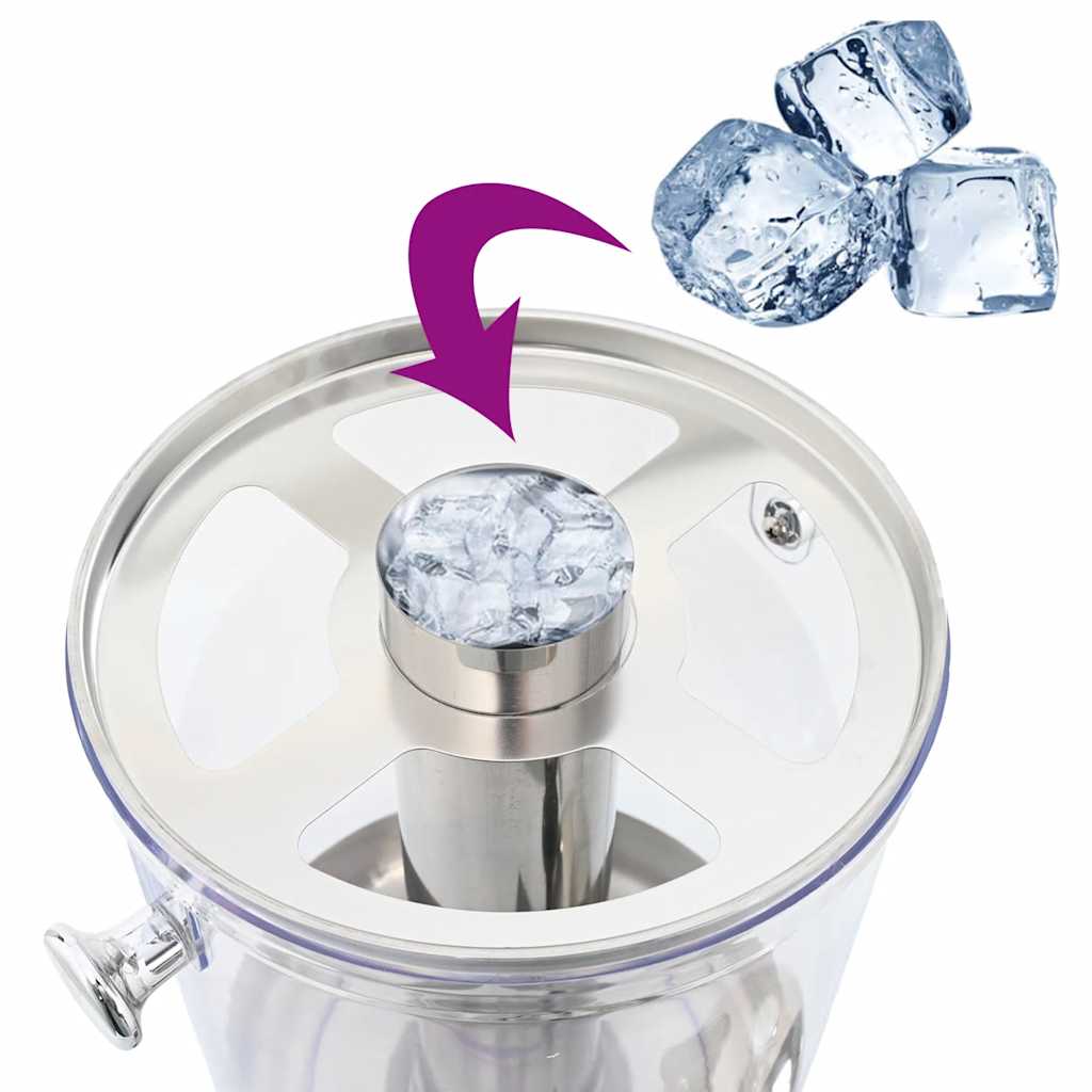 Distributore di Succhi di Frutta e Bibite Acciaio Inossidabile 8 L - homemem39