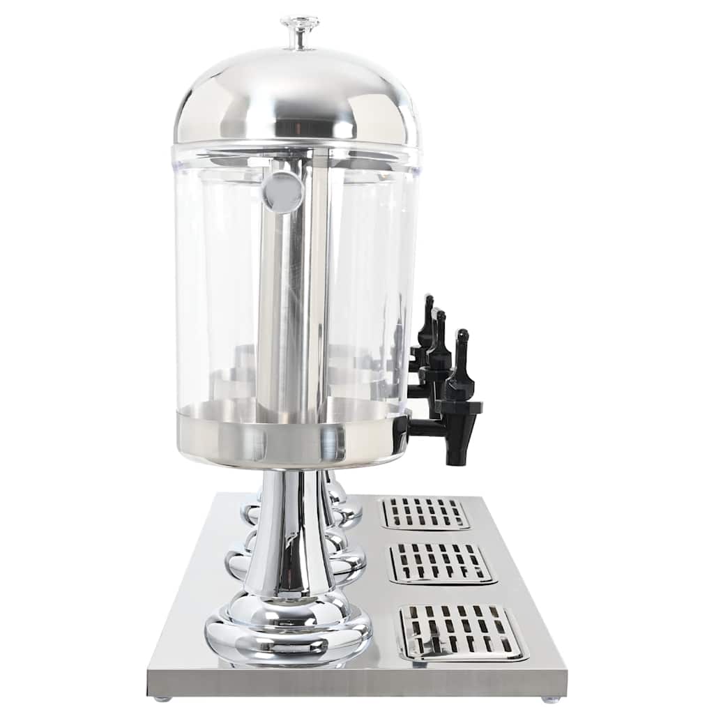 Triplo Distributore di Succhi di Frutta e Bibite Acciaio Inossidabile 3 x 8 L - homemem39