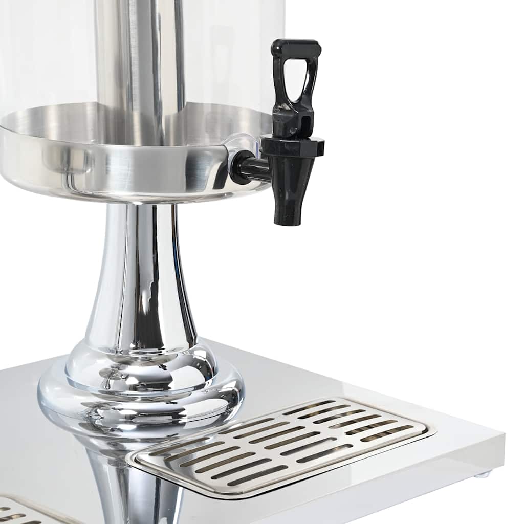 Triplo Distributore di Succhi di Frutta e Bibite Acciaio Inossidabile 3 x 8 L - homemem39