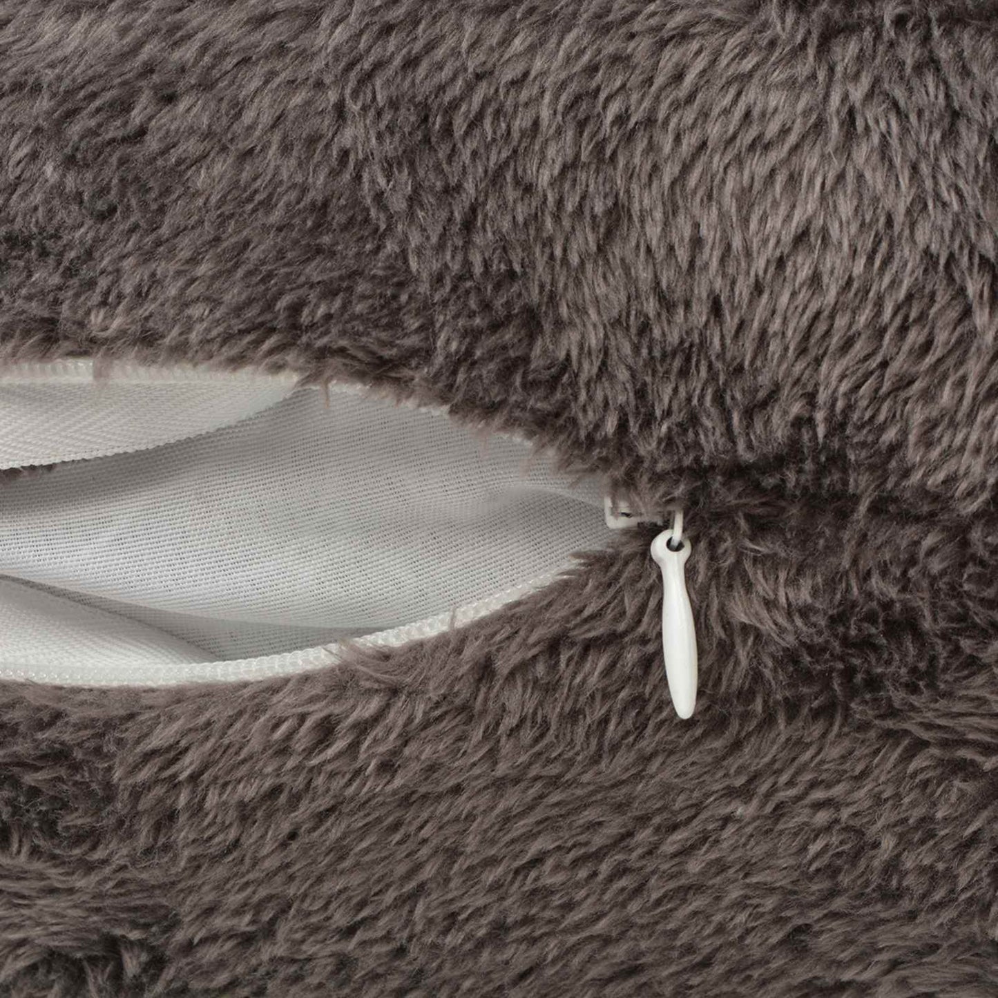 Cuscino da Lanciare Rigato 2 pcs Grigio 50 x 50 cm Poliestere