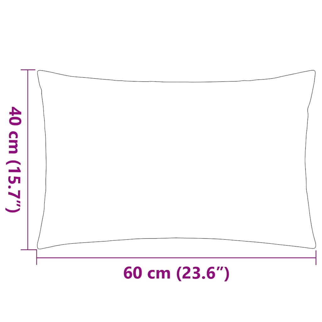 Cuscini da Esterno 2 pz 60x40 cm Grigi - homemem39