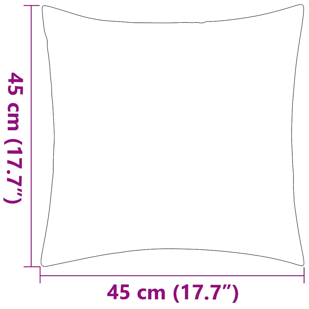 Cuscini da Esterno 4 pz Stampa a Righe 45x45 cm Grigi - homemem39