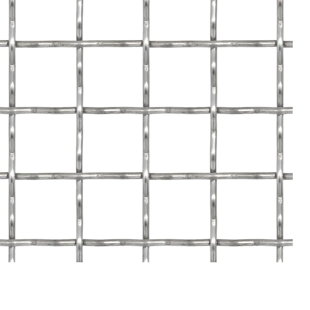 Recinzione in Rete Modulare in Acciaio Inox 100x85cm 31x31x3mm