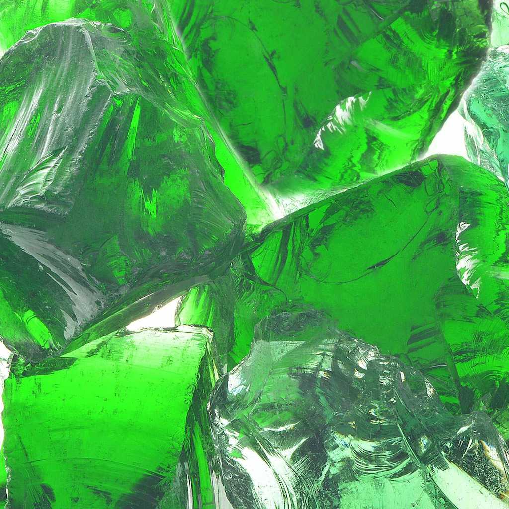 Rocce Gabione Vetro Verde 60-120 mm 25 kg