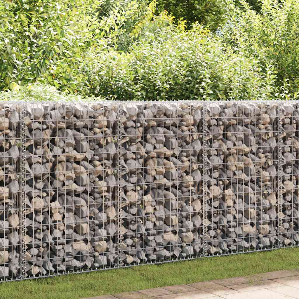 Gabbione in Rete in Acciaio Zincato 200x50x100 cm - homemem39