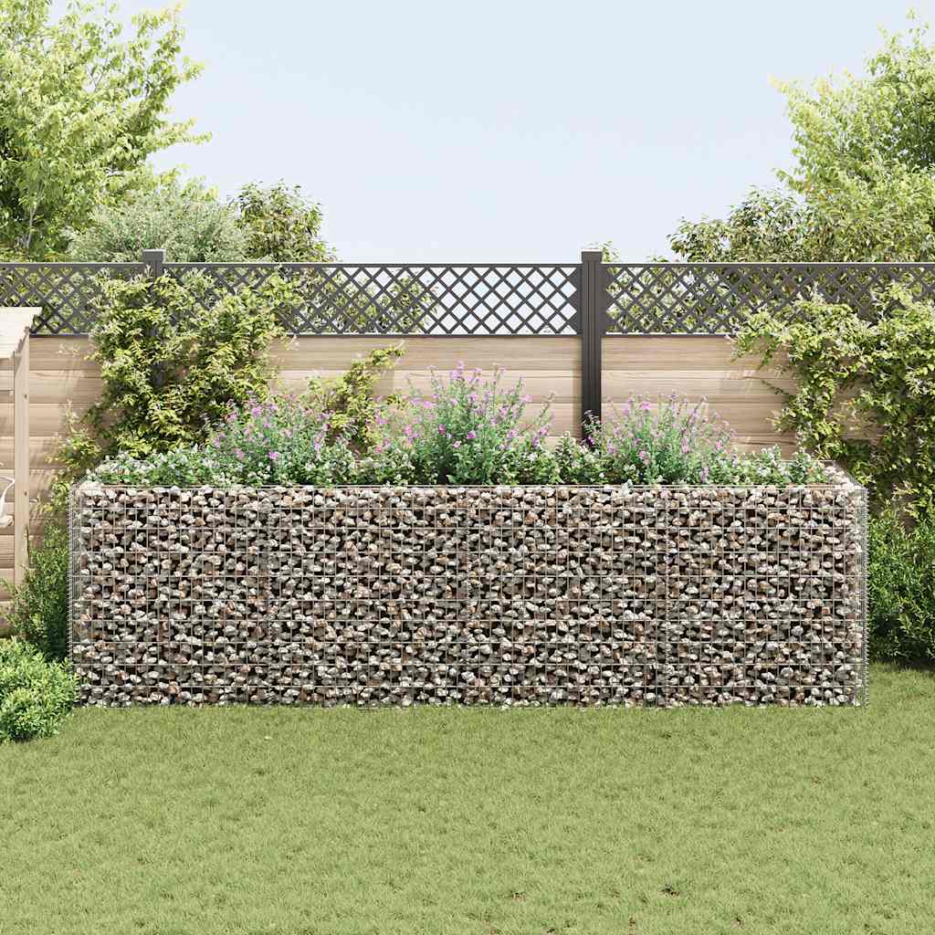 Gabbione Letto Rialzato da Giardino in Acciaio 360x90x100 cm - homemem39