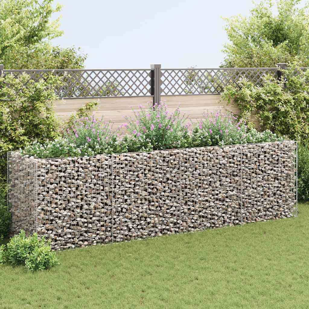 Gabbione Letto Rialzato da Giardino in Acciaio 360x90x100 cm - homemem39